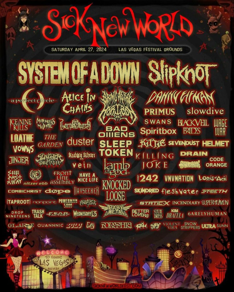 Sick New World line up 2024