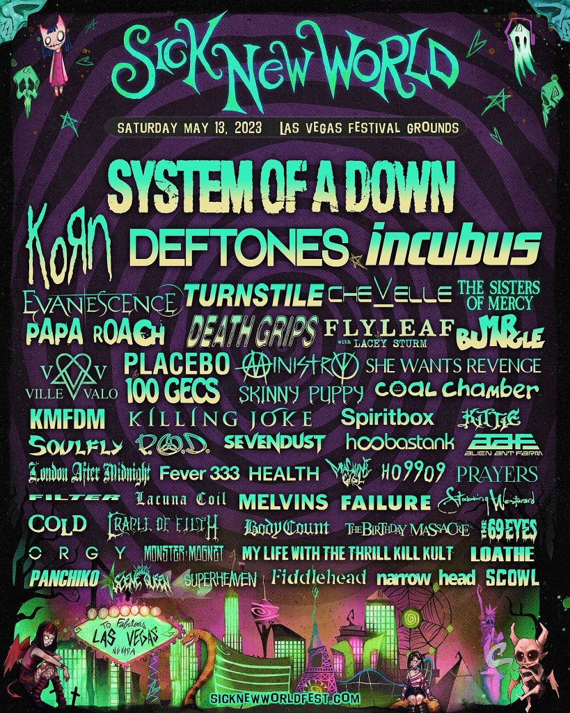 Sick New World line up 2023